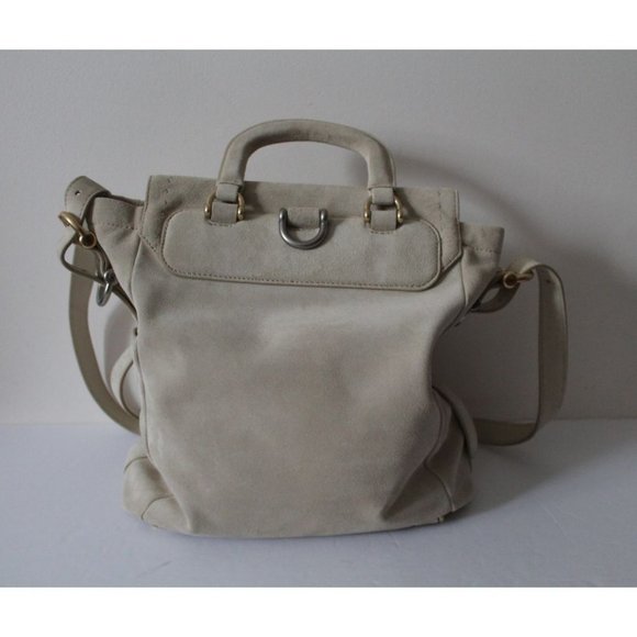 Bill Blass Robin Suede Crossbody Bag Wood Ash - Picture 4 of 12